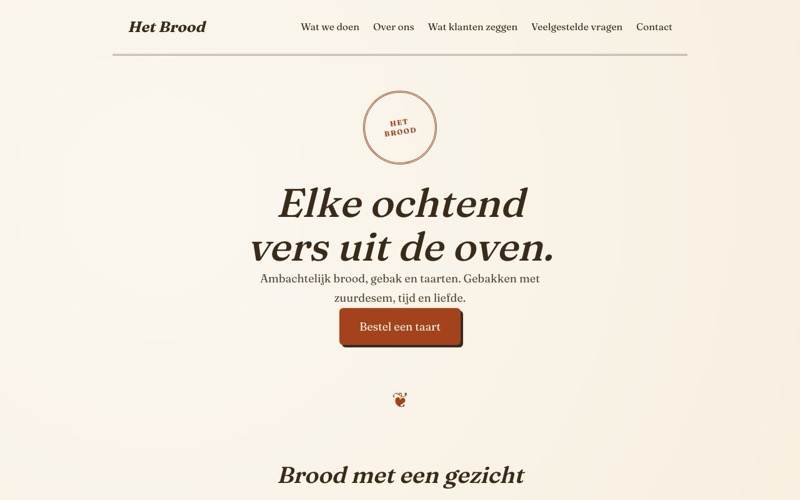 Voorbeeld van het ontwerp Ambacht