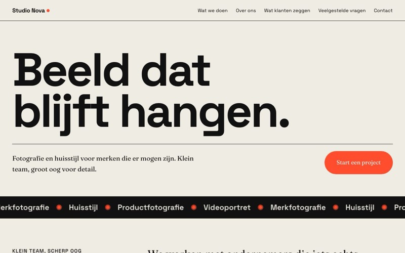 Voorbeeld van het ontwerp Atelier