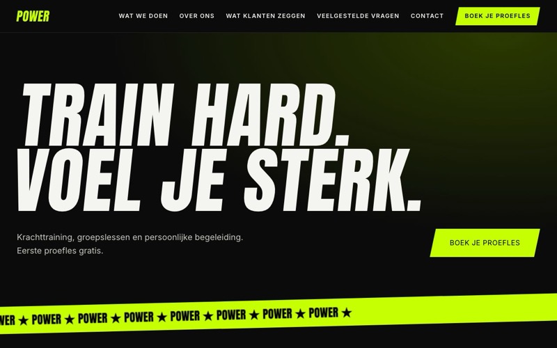 Voorbeeld van het ontwerp Energie