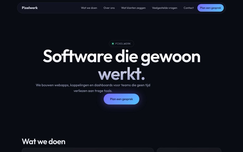 Voorbeeld van het ontwerp Nacht